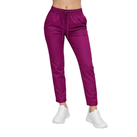 Spodnie medyczne purpurowe basic premium roz. M